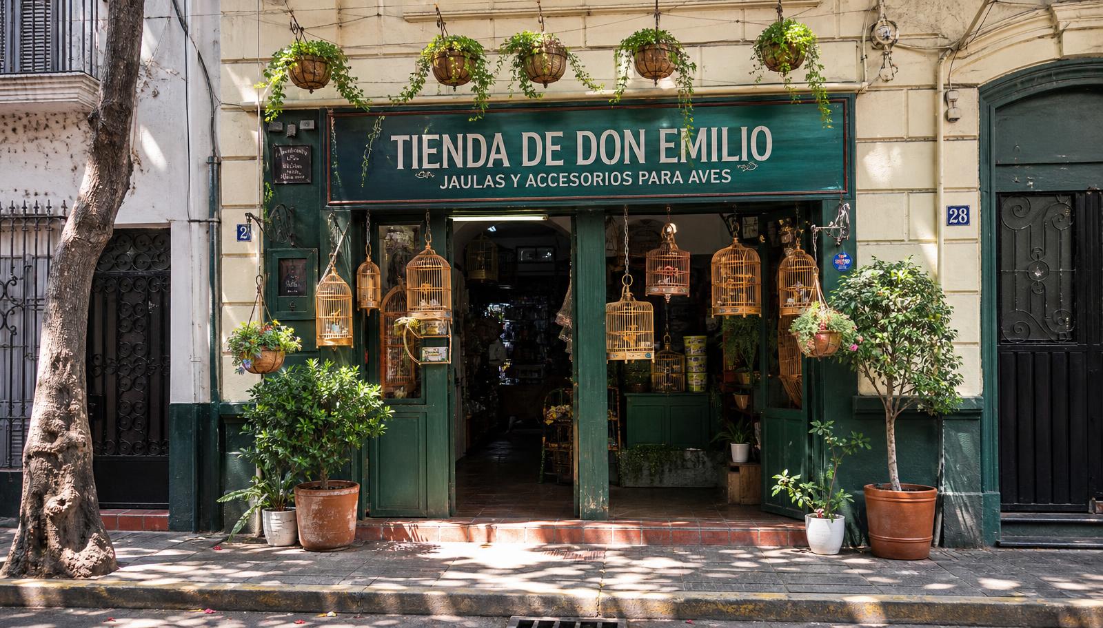 Fachada de la Tienda de Don Emilio en la Ciudad de México